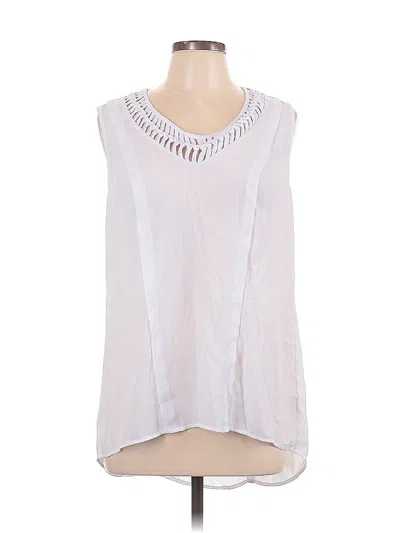 Pre-owned Maeve Sleeveless Blouse In White