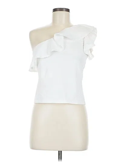 Pre-owned Maeve Sleeveless Blouse In White
