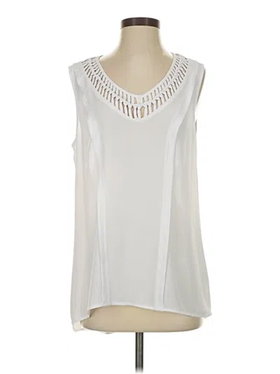 Pre-owned Maeve Sleeveless Blouse In White