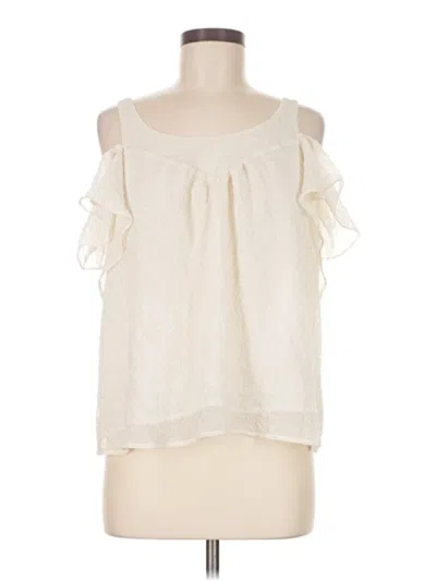 Pre-owned Maeve Sleeveless Blouse In White