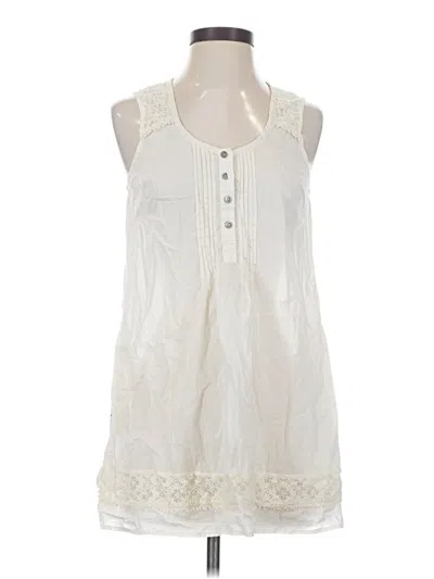 Pre-owned Maeve Sleeveless Blouse In White