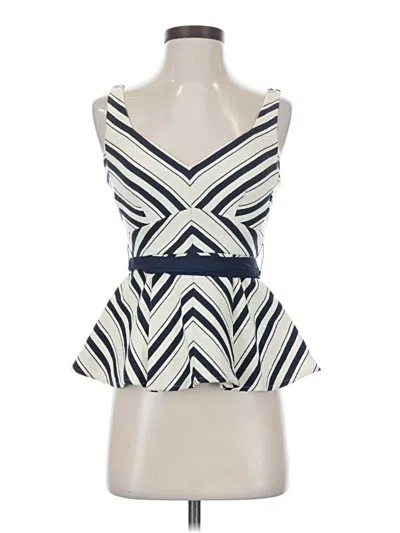Pre-owned Maeve Sleeveless Blouse In White