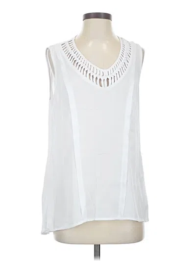 Pre-owned Maeve Sleeveless Blouse In White