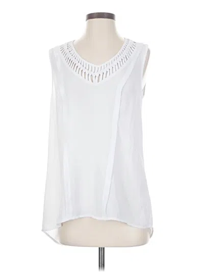 Pre-owned Maeve Sleeveless Blouse In White