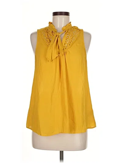 Pre-owned Maeve Sleeveless Blouse In Yellow