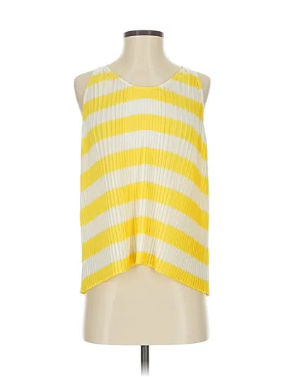 Pre-owned Maeve Sleeveless Blouse In Yellow