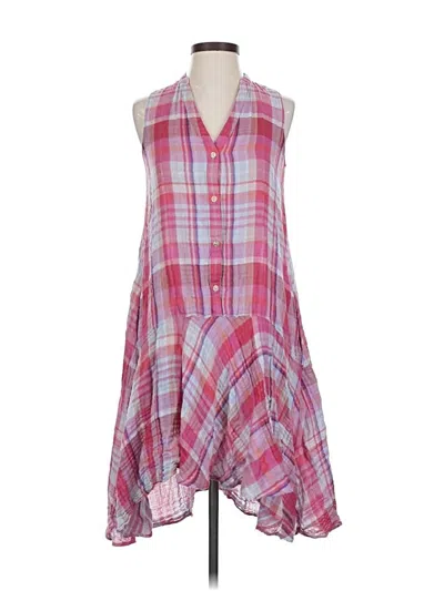 Pre-owned Maeve Sleeveless Button Down Shirt In Pink