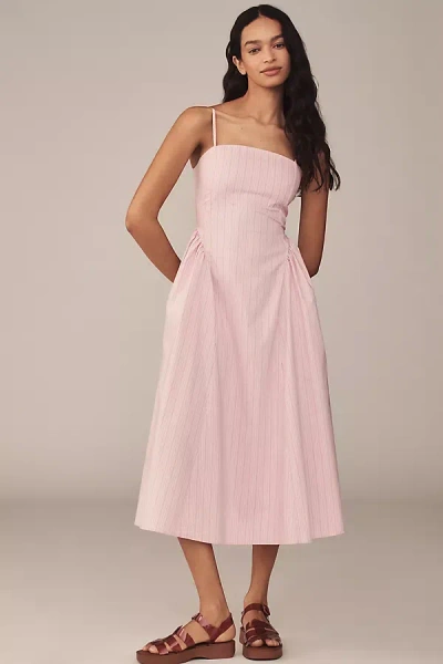 Maeve Sleeveless Fitted A-line Midi Dress