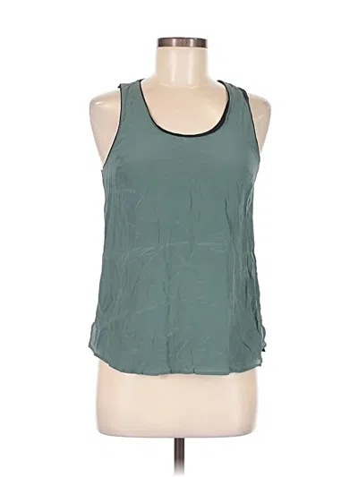 Pre-owned Maeve Sleeveless Top Green Halter Neckline Tops