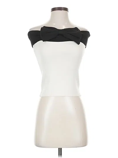 Pre-owned Maeve Sleeveless Top Ivory Strapless Neckline Tops In White