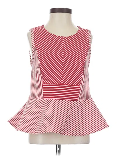 Pre-owned Maeve Sleeveless Top Red Boatneck Tops