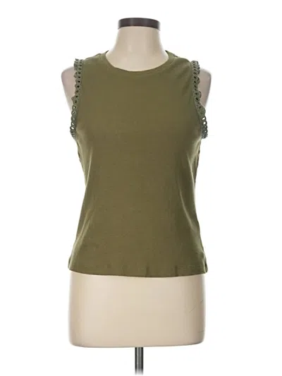 Pre-owned Maeve Sleeveless T-shirt In Green