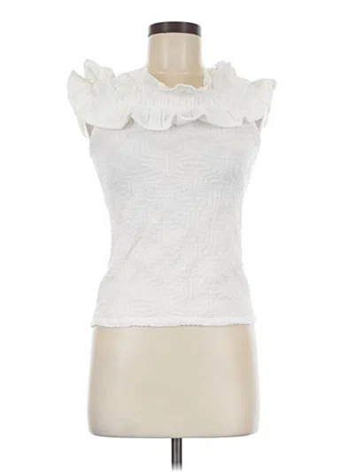 Pre-owned Maeve Sleeveless T-shirt In White