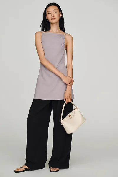Maeve Sleeveless Tunic Top In Beige