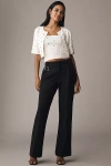 Maeve Slim Flare Trouser Pants In Black