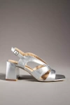 Maeve Slingback Heels In Silver