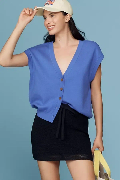 Maeve Slouchy Cardigan Sweater Vest