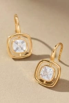 Maeve Small Bezel Crystal Earrings In Gold