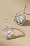 Maeve Small Bezel Crystal Earrings In Silver