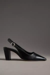 Maeve Snip-toe Slingback Block Heels In Black