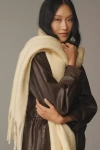 Maeve Solid Brushed Fringe Scarf In Neutral