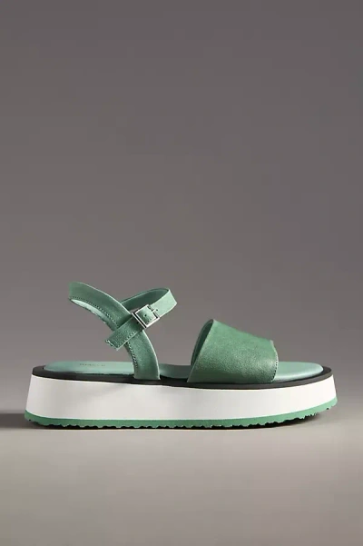 Maeve Sporty Platform Sandals In Green