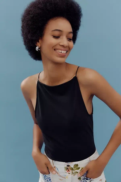 Maeve Square-neck Tank Top In Blue