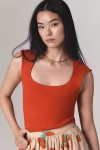 Maeve Square-neck Tank Top In Pink