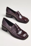 Maeve Square-toe Loafer Heels In Brown