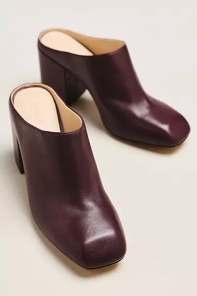 Maeve Square Toe Mules In Brown