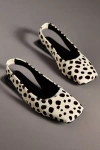 Maeve Square-toe Slingback Flats In Black