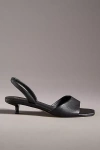 Maeve Square-toe Slingback Kitten Heels In Black