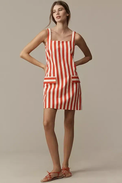 Maeve Square-neck Shift Dress In Multi