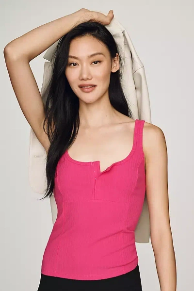 Maeve Square-neck Tank Top In Pink