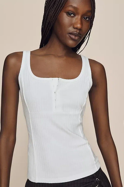 Maeve Square-neck Tank Top In White