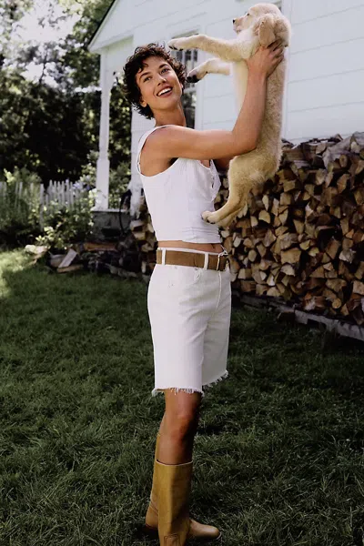 Maeve Square-neck Tank Top In White