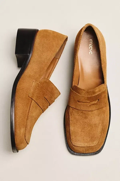 Maeve Square-toe Loafer Heels In Multi
