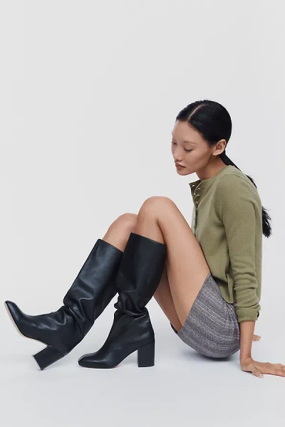 Maeve Square-toe Tall Boots In Black