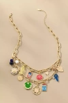 Maeve Statement Charm Necklace In Gold