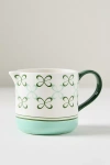 Maeve Stoneware Creamer In Green