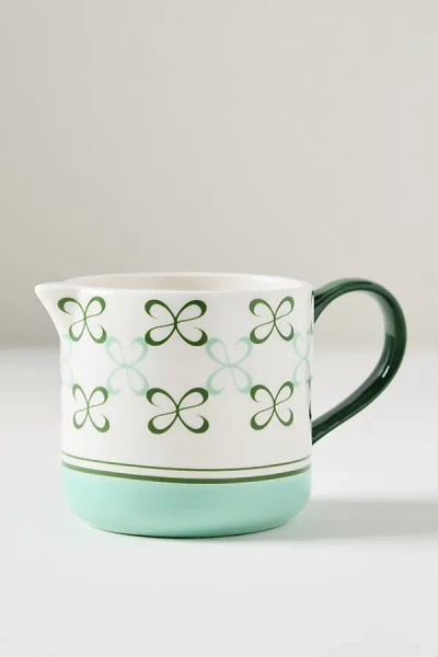 Maeve Stoneware Creamer In Green