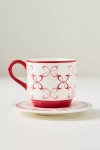 Maeve Stoneware Espresso Cup & Saucer In Multi
