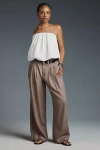 Maeve Strapless Bubble Top In White
