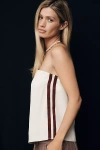 Maeve Strapless Flowy Top In White