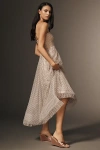 Maeve Strapless Tulle Midi Dress In Multi