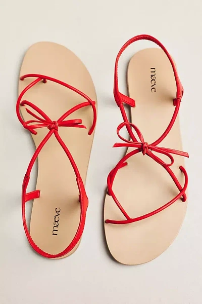 Maeve Strappy Bow Sandals In Multi