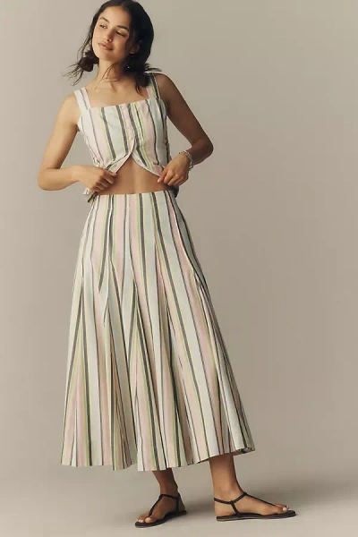 Maeve Striped Maxi Skirt In Multi