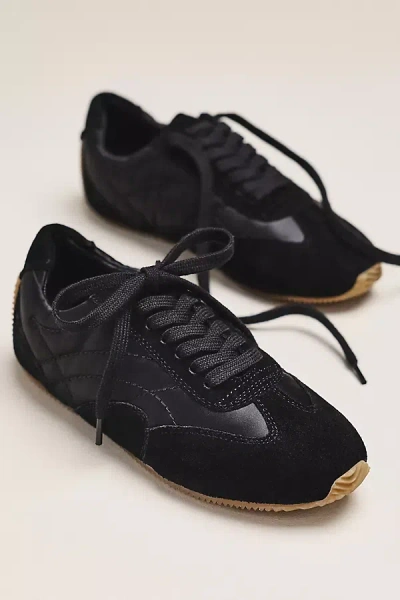 Maeve Suede Colorblock Sneakers In Black