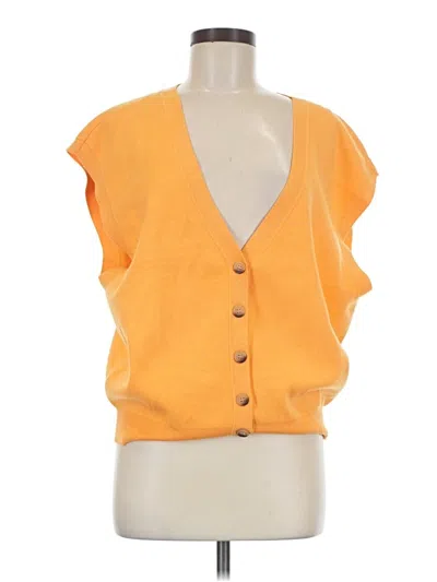 Pre-owned Maeve Sweater Vest In Orange