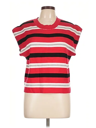 Pre-owned Maeve Sweater Vest In Red